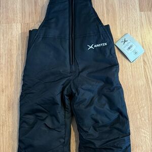 NWT Arctix Toddler Chest High Black Insulated Snow Bibs - Black - 18 Months